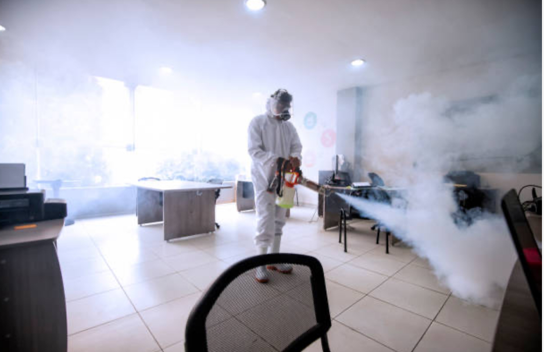 Office Disinfection with Fogging Equipment